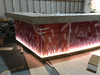 Modern Style Artificial Stone Top Cashier Counter LED Bar Counter for Restaurant Nightclub