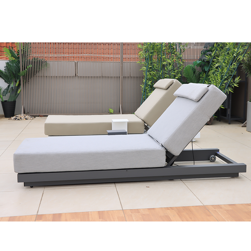 High End Outdoor Sun Lounger with Cushion