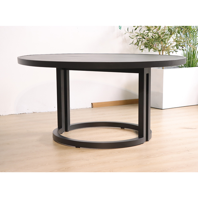 Modern Leisure Outdoor Round Aluminum Dining Table