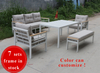 Aluminum Modular Outdoor Sofa And Bench Set