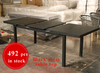 Square Extensible Aluminum Outdoor Table - Balck