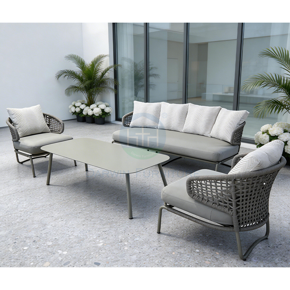 Modern Outdoor Rope Sofa Set for Pati
