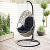 Modern Rattan Leisure Black Hammock Swing Chair for Outdoor