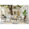 Modern Teak Wood Armrest Outdoor Garden Patio Furniture Sofa