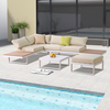 Modern Nordic Aluminum Outdoor Garden Furniture Waterproof Garden Sofa Set 