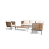 Nordic Weave Wicker Rattan Outdoor Furniture Garden Sofa Set