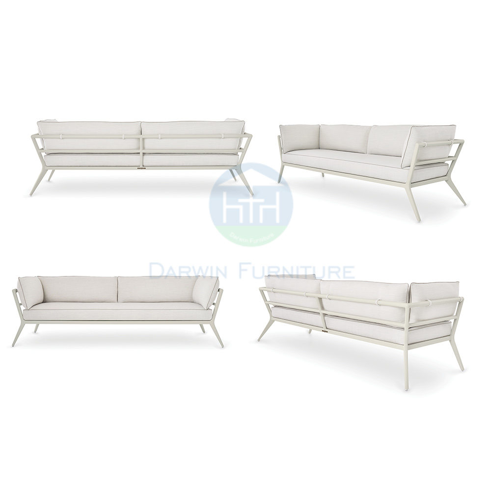 Luxury Sectional Corner Aluminum Outdoor Garden Sofa Set