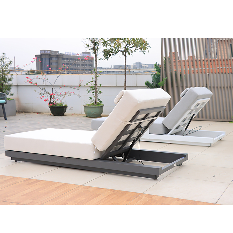 High End Outdoor Sun Lounger with Cushion