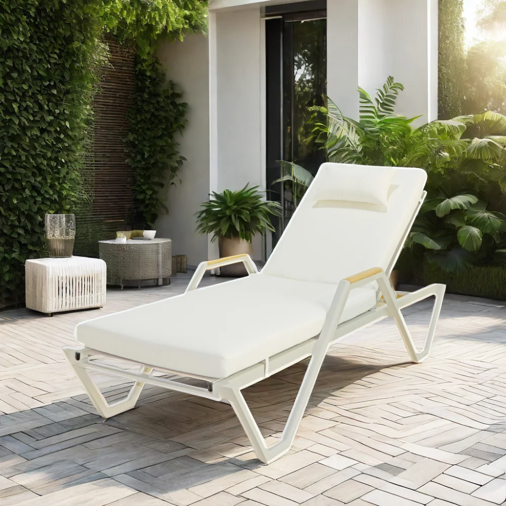 Swimming Pool Modern Single Chaise Lounge for Sale