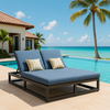Adjustable Aluminum Sponge Pool Lounge Chair Hotel Modern Sunbed