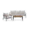 Modern Teak Wood Armrest Outdoor Garden Patio Furniture Sofa