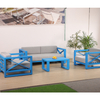 Foshan Factory Project Blue Customized Garden Hotel Sofa