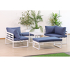 Adjustable Aluminum Frame Modern L-Shaped Garden Sofa Set