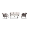 Rope 4pcs Sofa Aluminum Waterproof Leisure Garden Sofa