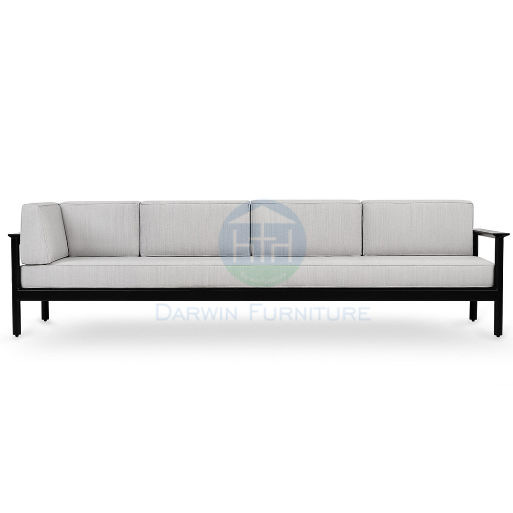 Modern Sectional Garden Sofa Set With Waterproof Cushion