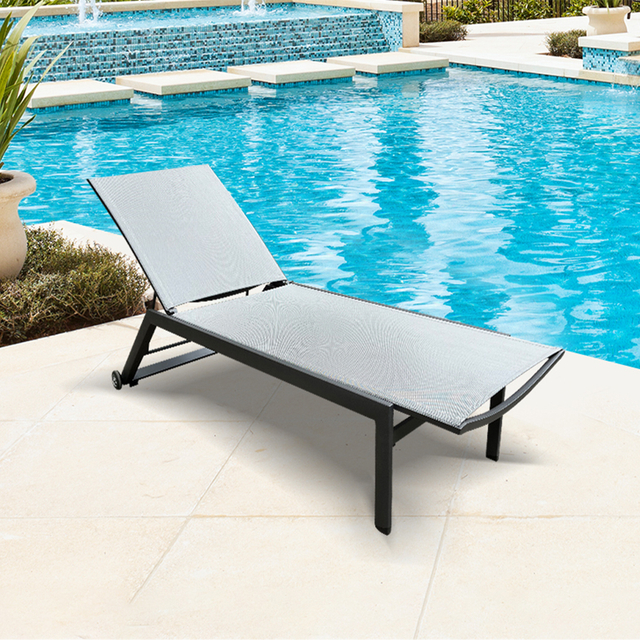 Portable Pool Lounge Chair Outdoor Beach Sun Lounger