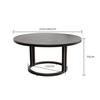 Modern Leisure Outdoor Round Aluminum Dining Table