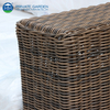 Garden Solid Wood Rattan Outdoor Sofa