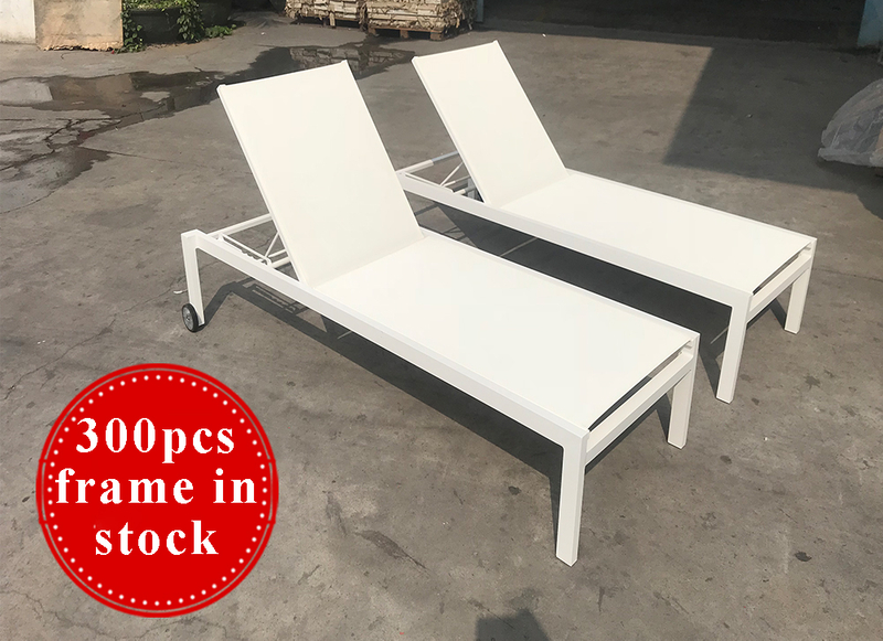 Simple Aluminum Sun Lounger -Color Can Custom