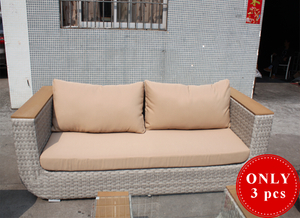 Couch Garden Sofa Wicker Outdoor Furniture-Three Seater