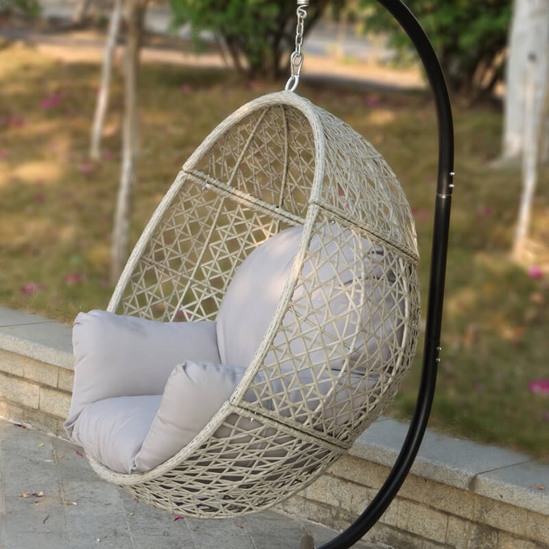 High-quality Rattan Hanging Egg Chair with Stand