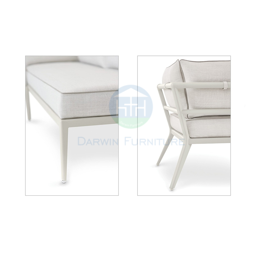 Luxury Sectional Corner Aluminum Outdoor Garden Sofa Set