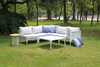Outdoor Lounge Couch Set Corner Rattan Patio Sofa Set