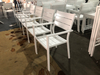 White Garden Commercail Aluminum Dining Chair