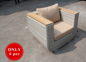 Couch Garden Sofa Wicker Outdoor Furniture- Single Seater