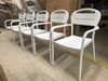 White Dining Garden Chair without Aramrest