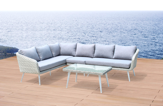 Wholesale Modern L Shape Outdoor Sofa with Cushion