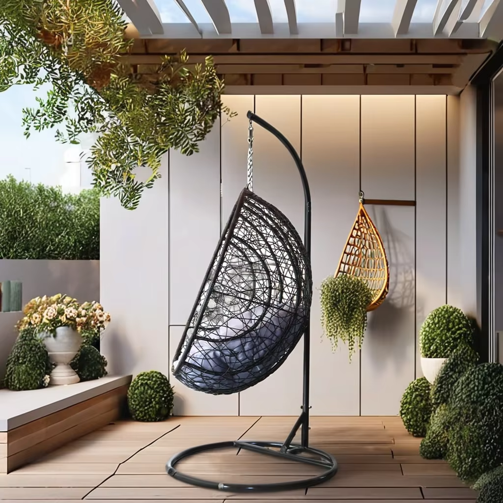 Fashion Style Egg Shape Hanging Chair Outdoor Furniture