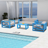 Foshan Factory Project Blue Customized Garden Hotel Sofa