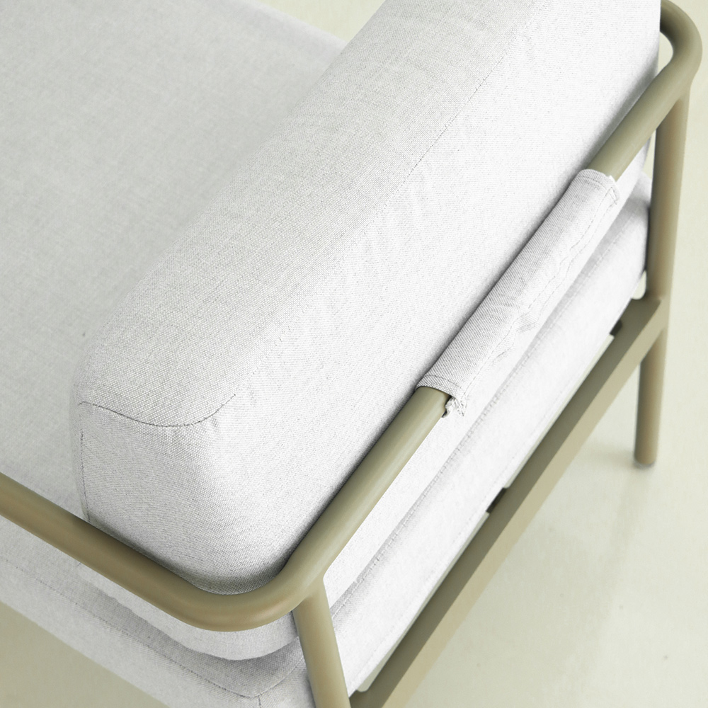 Simple Leisure Garden Sofa Set with Waterproof Cushion