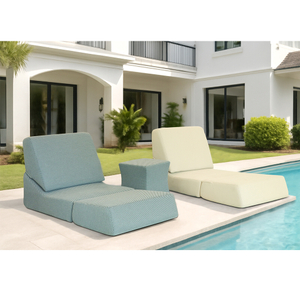 Compressible Fabric Upholstery Folding Waterproof Sun Lounger
