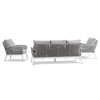 Aluminum Luxury Courtyard Rope Outdoor Sofa