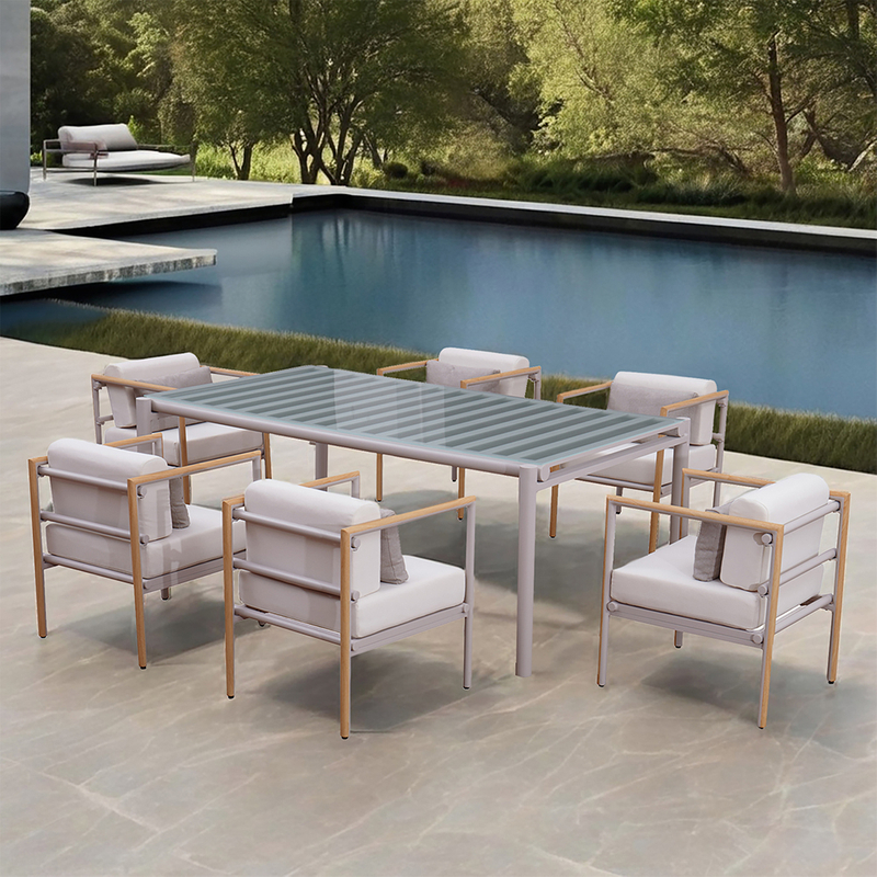 Commercial Patio Outdoor Dining Table And Chairs Set