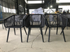 Rope Balcony Table And Chair Set - Black