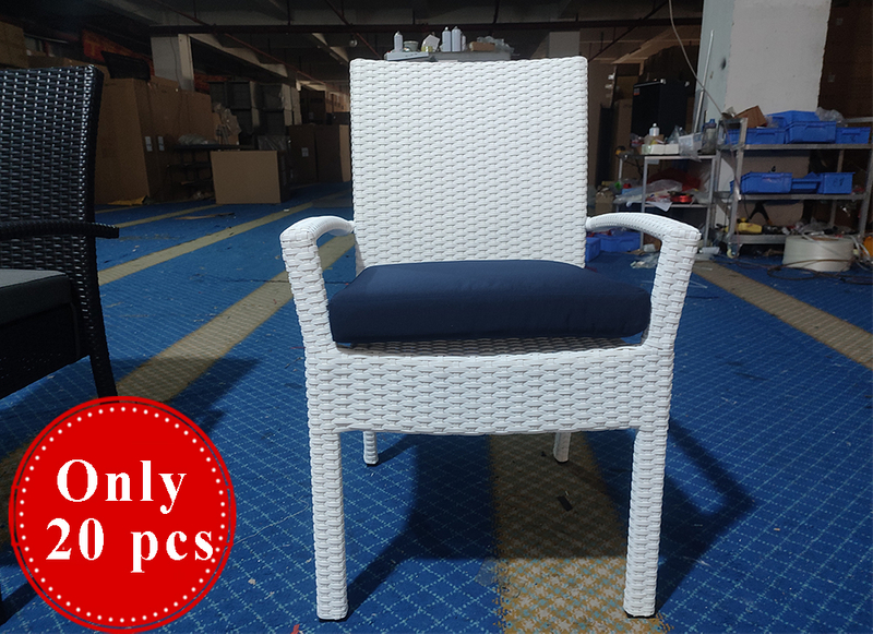 PE Rattan White Hotsale Outdoor Chair