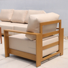 Luxury Modern Outdoor Aluminum Sofa Chair Set with Waterproof Cushion