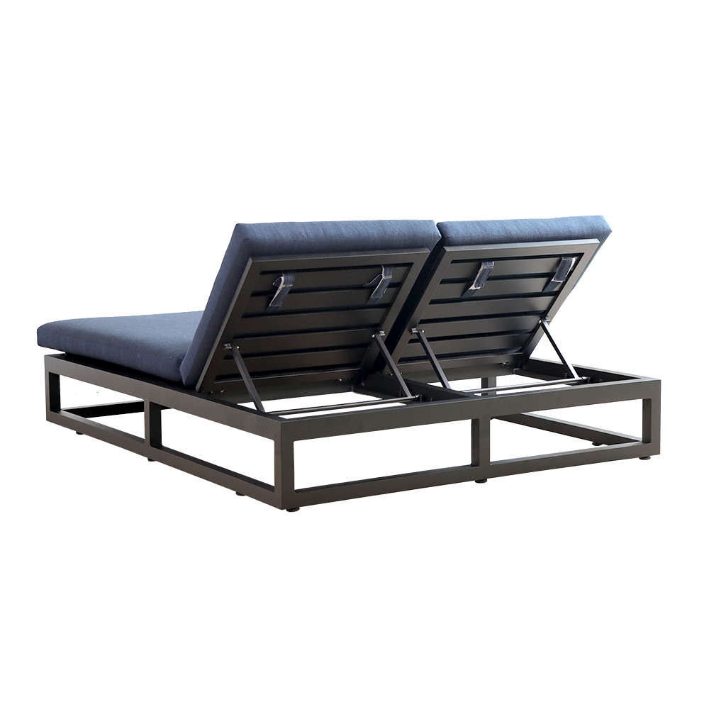 Adjustable Aluminum Sponge Pool Lounge Chair Hotel Modern Sunbed