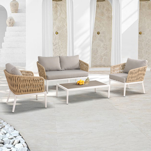 Modern Nordic Leisure Comfortable Waterproof Outdoor Rattan Garden Sofa