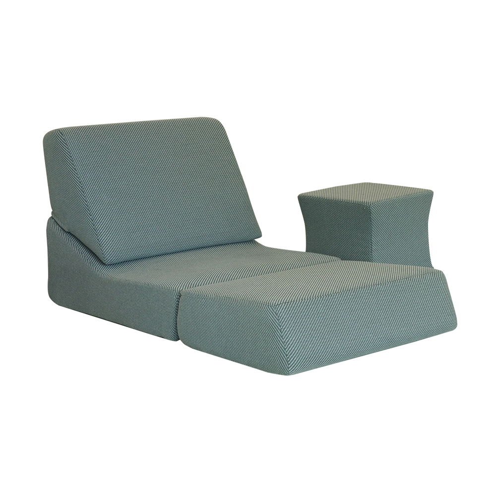 Compressible Fabric Upholstery Folding Waterproof Sun Lounger