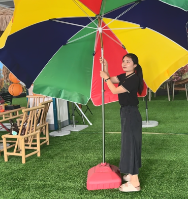 Adjustable Tilted Central Pole Umbrella