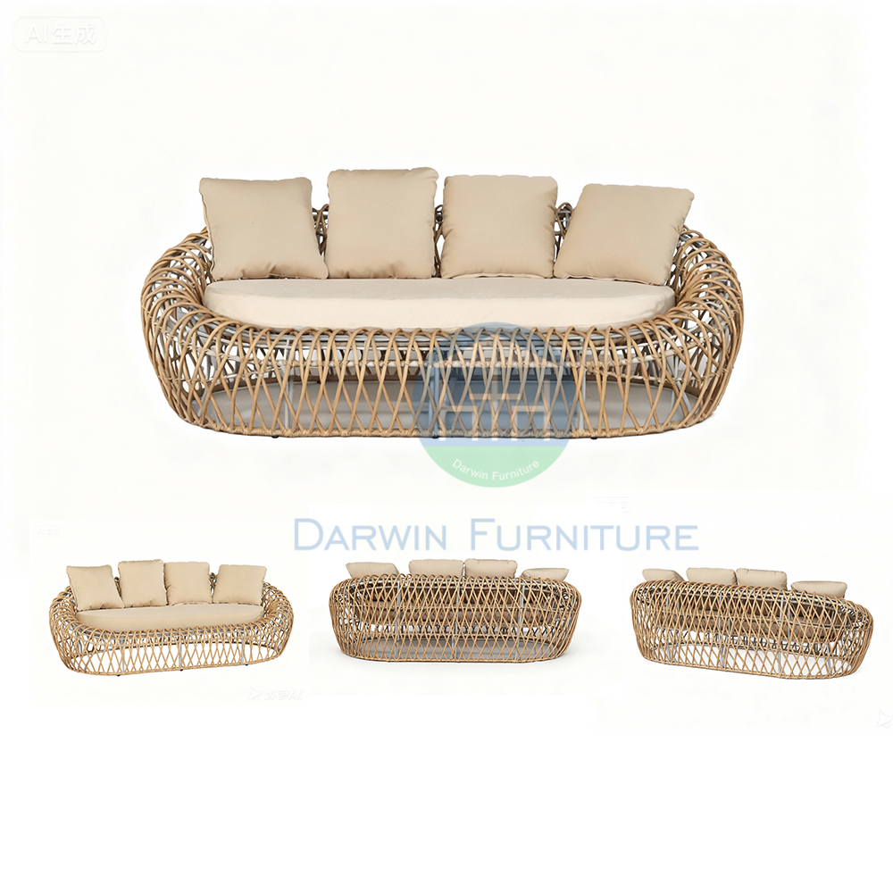 Luxury Patio Furniture Set Outdoor Rattan Sofa