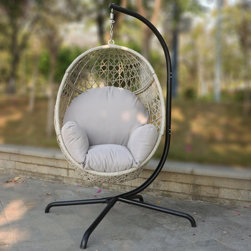 High-quality Rattan Hanging Egg Chair with Stand