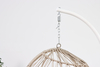 Modern Rattan Hanging Egg Chair With Stand Patio Swing Chair