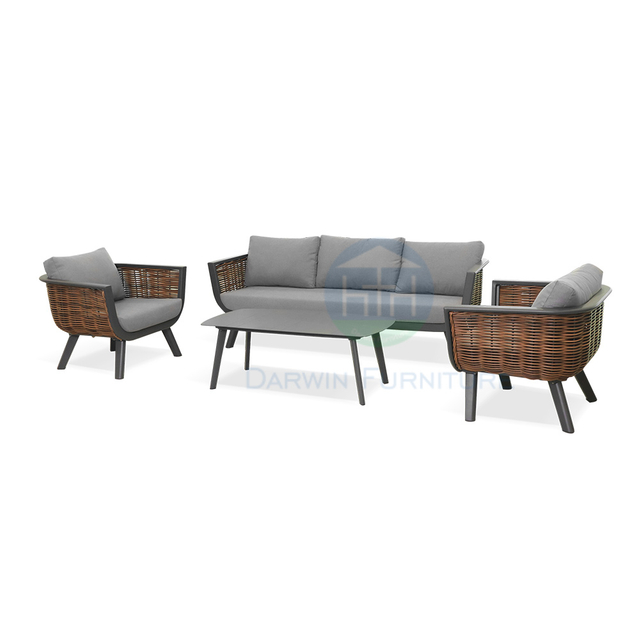 Durable Modern Rattan Leisure Outdoor Furniture Garden Sofa Set