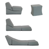 Compressible Fabric Upholstery Folding Waterproof Sun Lounger