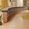 High Quality Customized Elegant Wooden Counter Restaurant Bar Table Vintage Reception Desk